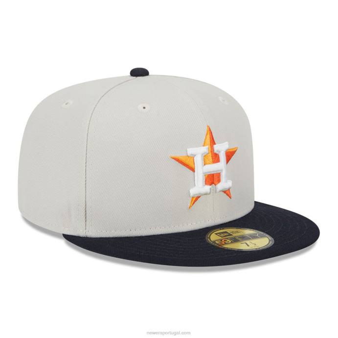 FFTN67 New Era houston astros varsity letter stone 59fifty boné ajustado