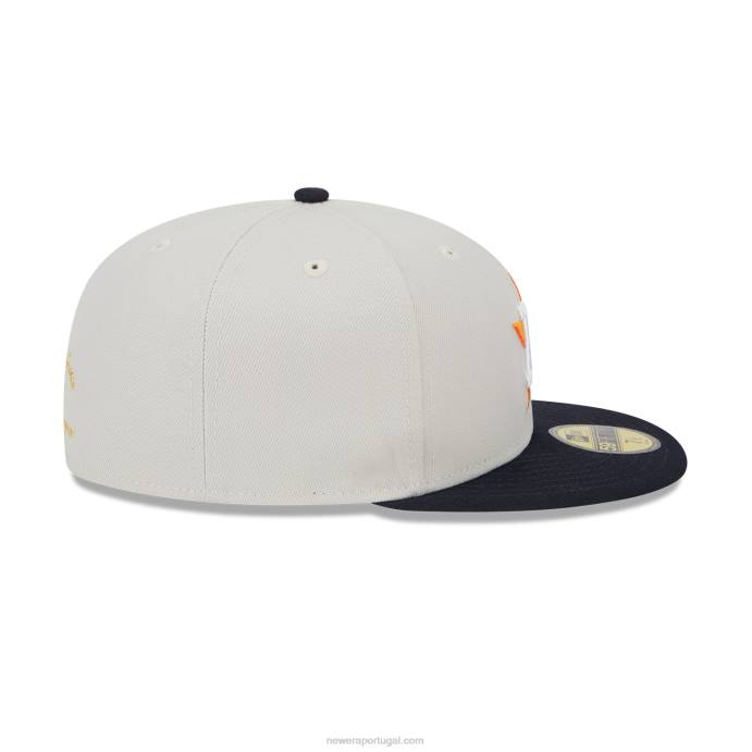 FFTN67 New Era houston astros varsity letter stone 59fifty boné ajustado
