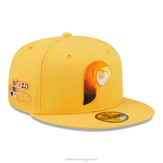 FFTN680 New Era Boné philadelphia phillies mlb borboleta amarelo 59fifty