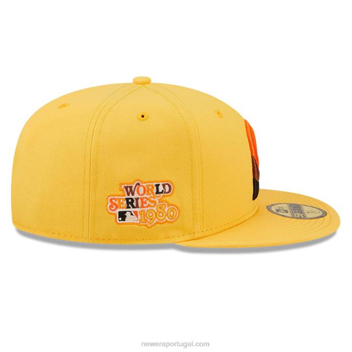FFTN680 New Era Boné philadelphia phillies mlb borboleta amarelo 59fifty