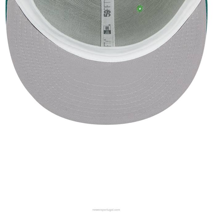 FFTN681 New Era Chicago Bulls Lucky Streak Green Boné 59Fifty