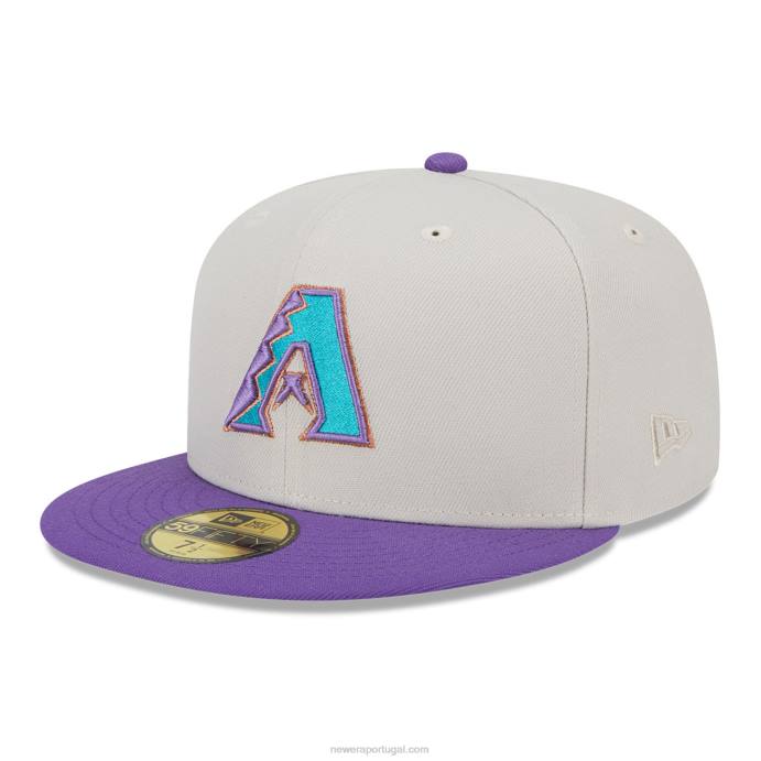 FFTN683 New Era arizona diamondbacks varsity letter stone 59fifty boné justo