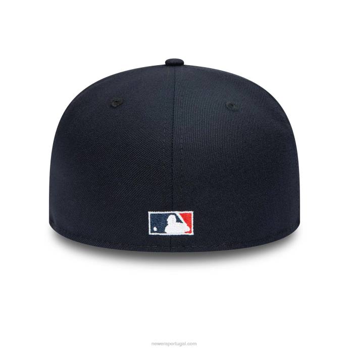 FFTN689 New Era Atlanta Braves National League Stadium Navy 59Fifty Boné Ajustado