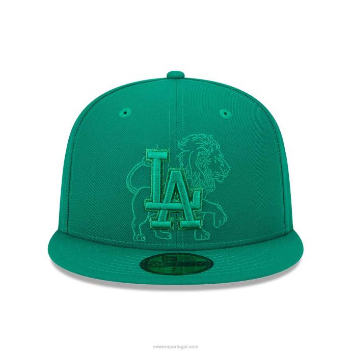 FFTN68 New Era boné la dodgers verde zodiac 59fifty