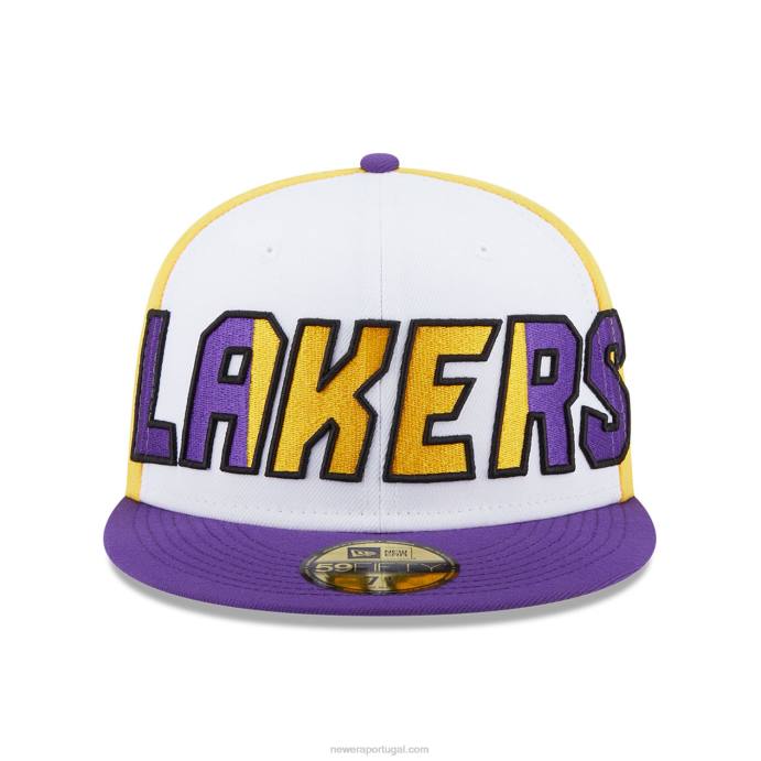 FFTN692 New Era boné la lakers nba costas meio roxo 59fifty