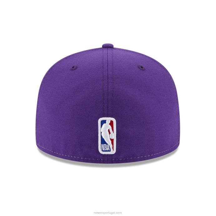 FFTN692 New Era boné la lakers nba costas meio roxo 59fifty