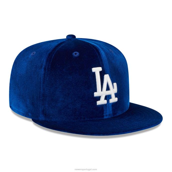FFTN696 New Era boné la dodgers veludo azul 59fifty