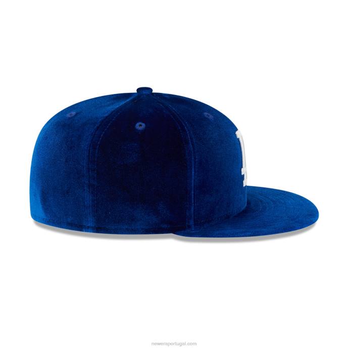 FFTN696 New Era boné la dodgers veludo azul 59fifty