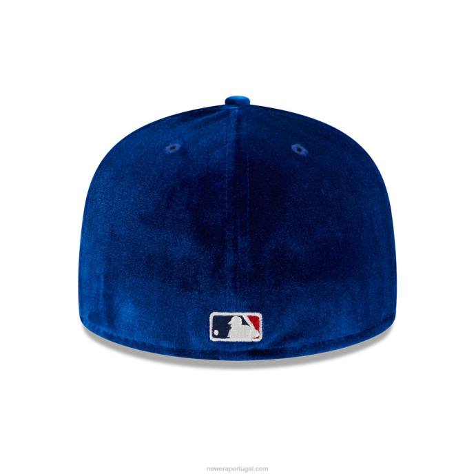 FFTN696 New Era boné la dodgers veludo azul 59fifty