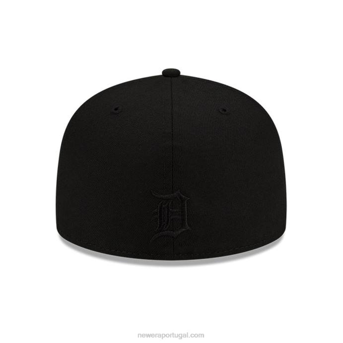 FFTN698 New Era boné detroit tigers mlb team fire black 59fifty