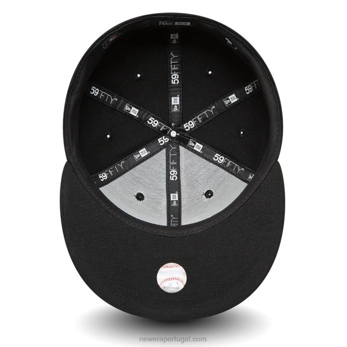 FFTN699 New Era la dodgers repreve boné preto 59fifty