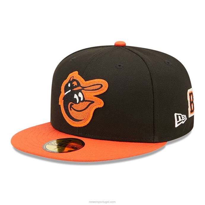 FFTN703 New Era baltimore orioles ne letterman boné preto 59fifty