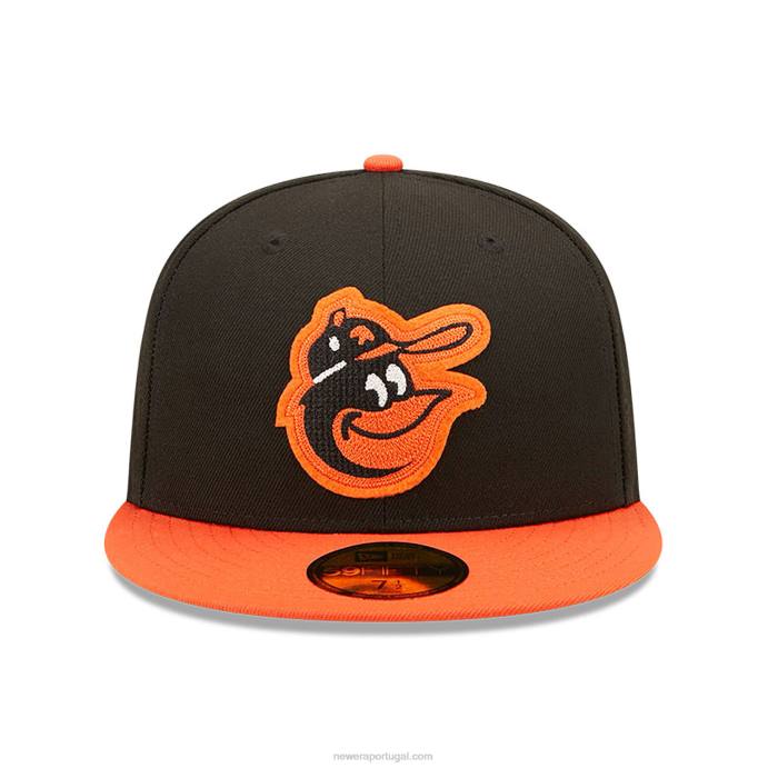 FFTN703 New Era baltimore orioles ne letterman boné preto 59fifty