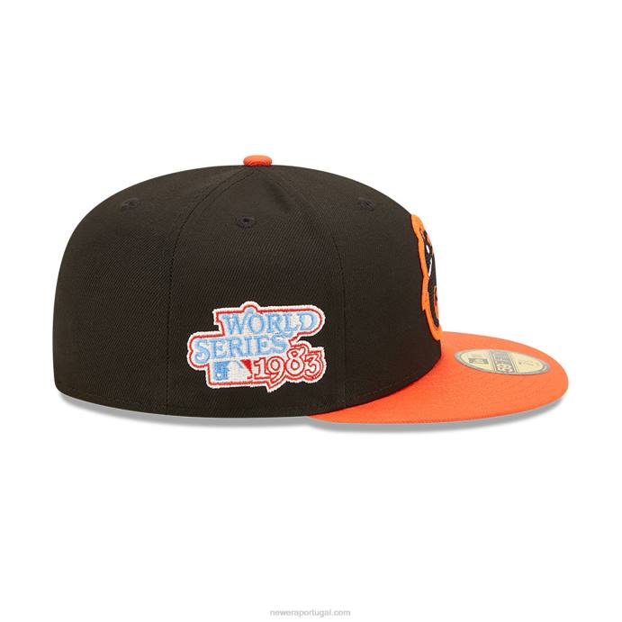 FFTN703 New Era baltimore orioles ne letterman boné preto 59fifty