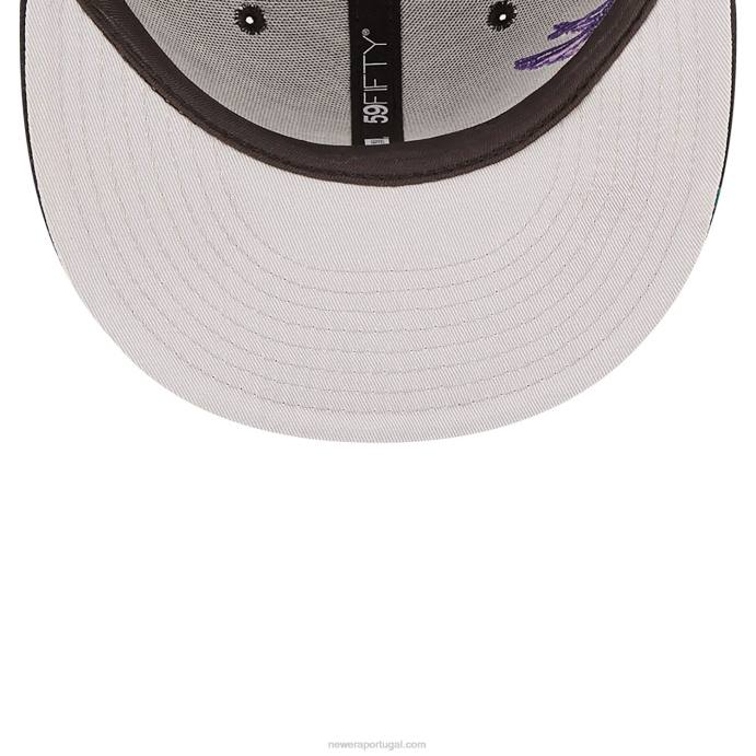 FFTN705 New Era boné justo florida marlins mlb blooming black 59fifty
