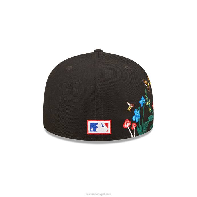 FFTN705 New Era boné justo florida marlins mlb blooming black 59fifty