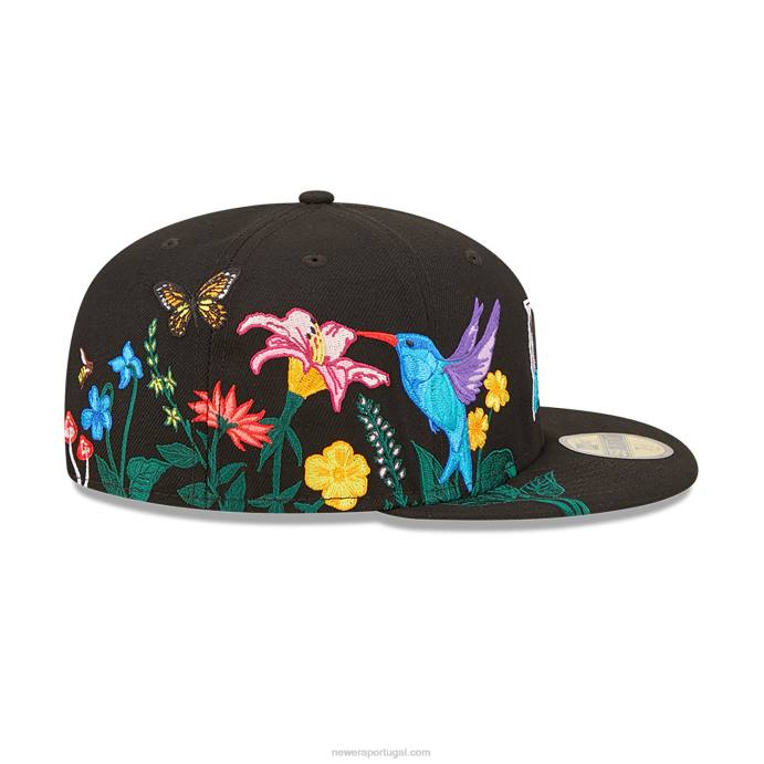 FFTN705 New Era boné justo florida marlins mlb blooming black 59fifty