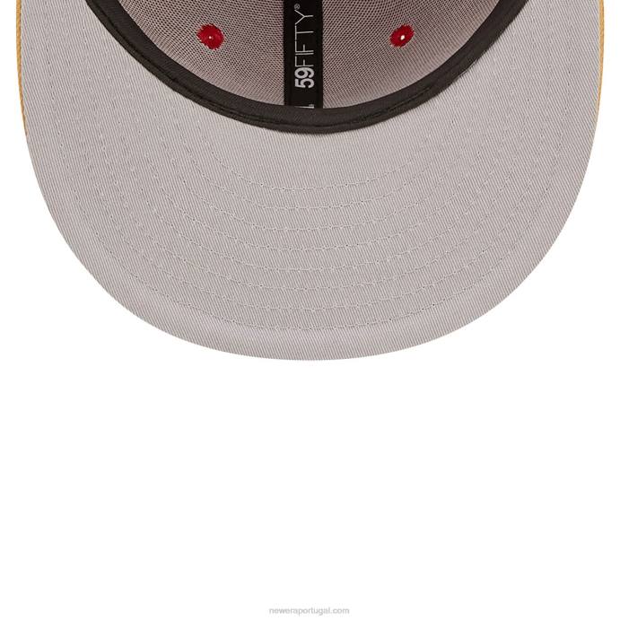 FFTN707 New Era san francisco 49ers ne letterman red 59fifty boné justo