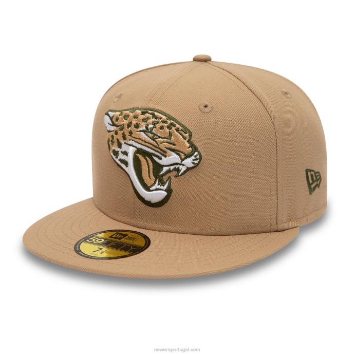 FFTN708 New Era boné jacksonville jaguars nfl times bege 59fifty