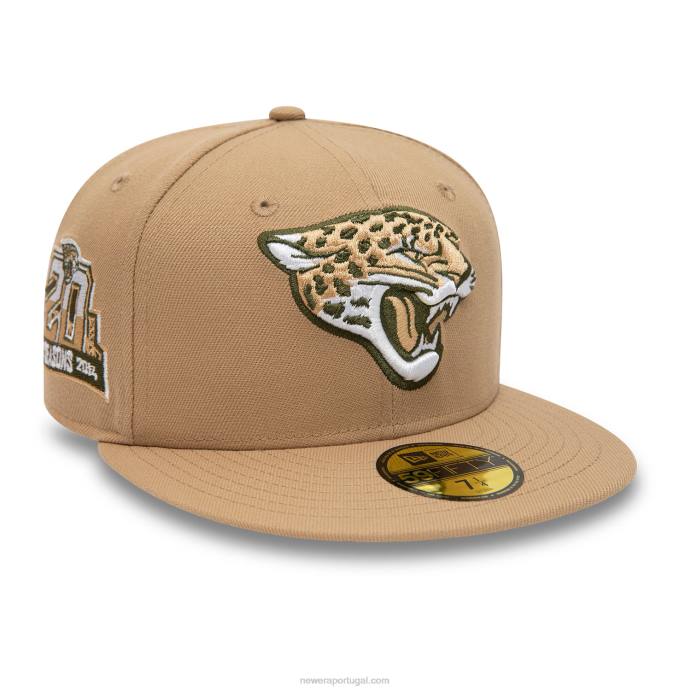 FFTN708 New Era boné jacksonville jaguars nfl times bege 59fifty