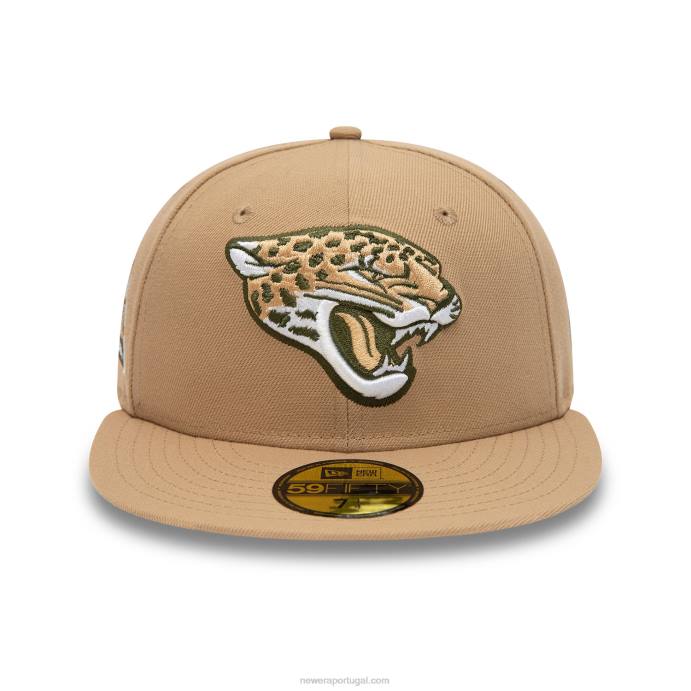 FFTN708 New Era boné jacksonville jaguars nfl times bege 59fifty