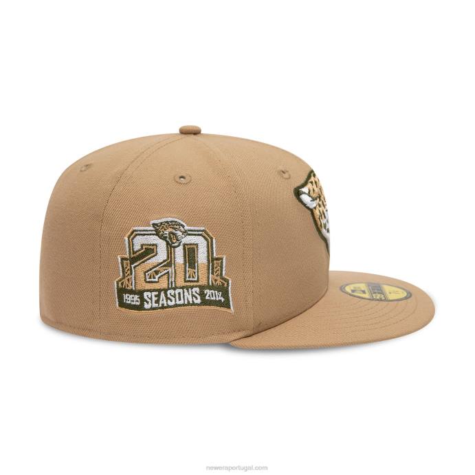 FFTN708 New Era boné jacksonville jaguars nfl times bege 59fifty