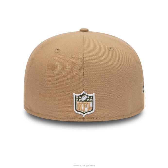 FFTN708 New Era boné jacksonville jaguars nfl times bege 59fifty