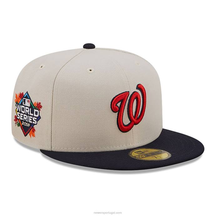 FFTN710 New Era Boné Washington Fall Classic Branco 59Fifty