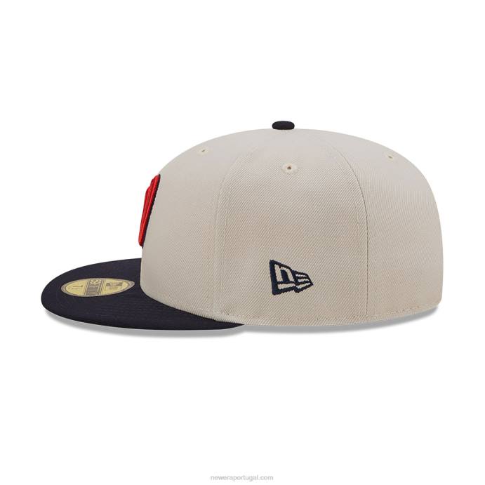 FFTN710 New Era Boné Washington Fall Classic Branco 59Fifty