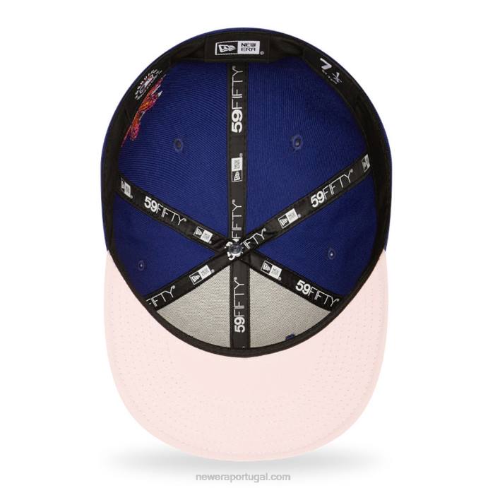FFTN714 New Era boné justo la dodgers mlb flor azul 59fifty
