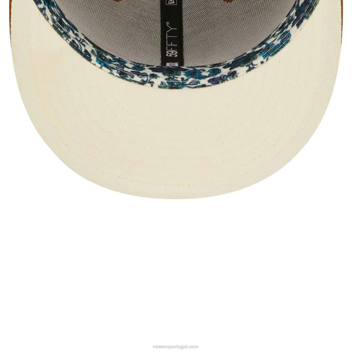 FFTN716 New Era Boné 59fifty vintage floral do Atlanta Braves