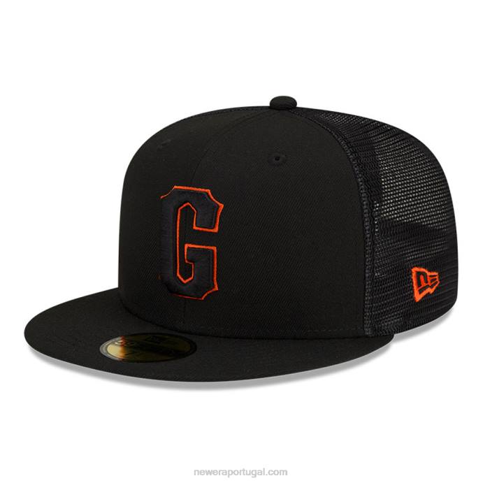 FFTN71 New Era San Francisco Giants MLB Prática de rebatidas Black 59Fifty Cap