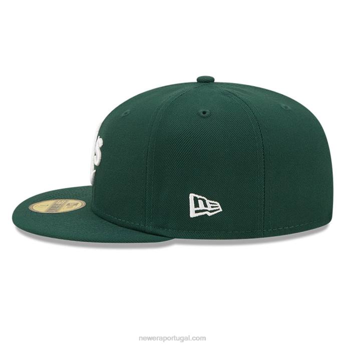 FFTN722 New Era Boné Oakland Athletics MLB Side Split Green 59Fifty