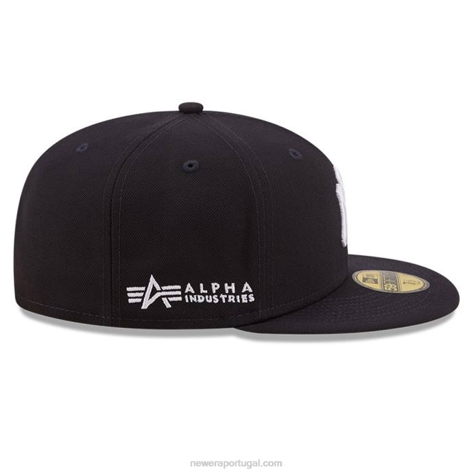 FFTN725 New Era new york yankees x alpha Industries boné 59fifty da marinha