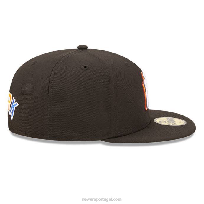FFTN728 New Era boné New York Yankees mlb preto prismático 59fifty