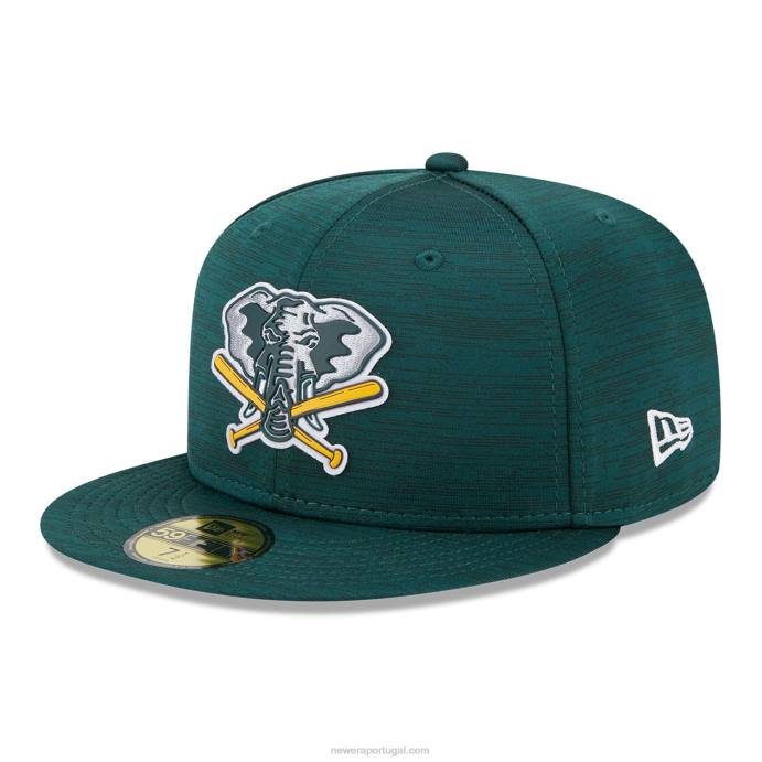FFTN72 New Era Oakland Athletics mlb clubhouse boné verde 59fifty