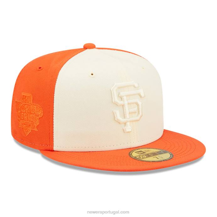FFTN730 New Era Boné san francisco Giants mlb laranja 59fifty em 2 tons