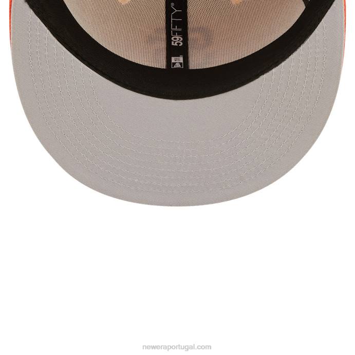 FFTN730 New Era Boné san francisco Giants mlb laranja 59fifty em 2 tons