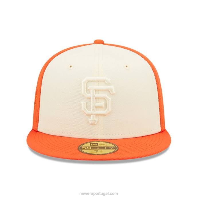 FFTN730 New Era Boné san francisco Giants mlb laranja 59fifty em 2 tons