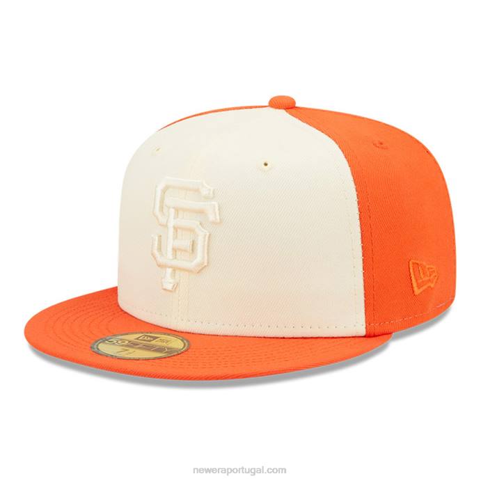 FFTN730 New Era Boné san francisco Giants mlb laranja 59fifty em 2 tons