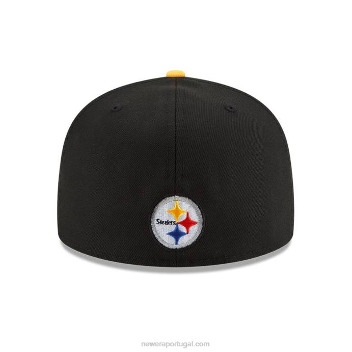 FFTN732 New Era Boné Pittsburgh Steelers nfl draft black 59fifty