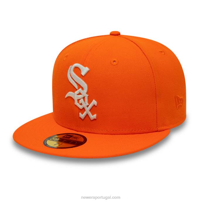 FFTN733 New Era boné justo chicago white sox spotlight laranja 59fifty