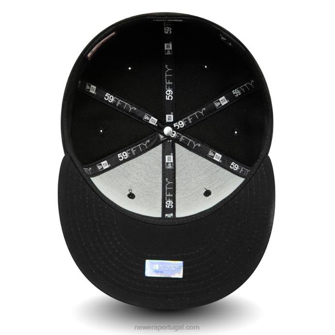FFTN734 New Era miami marlins autêntico no jogo de campo preto 59fifty cap