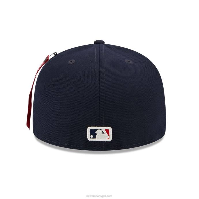 FFTN735 New Era Boné Atlanta Braves Alpha Industries X MLB Navy 59Fifty