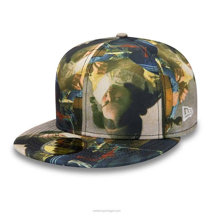 FFTN739 New Era Le louvre all over print 59fifty boné justo