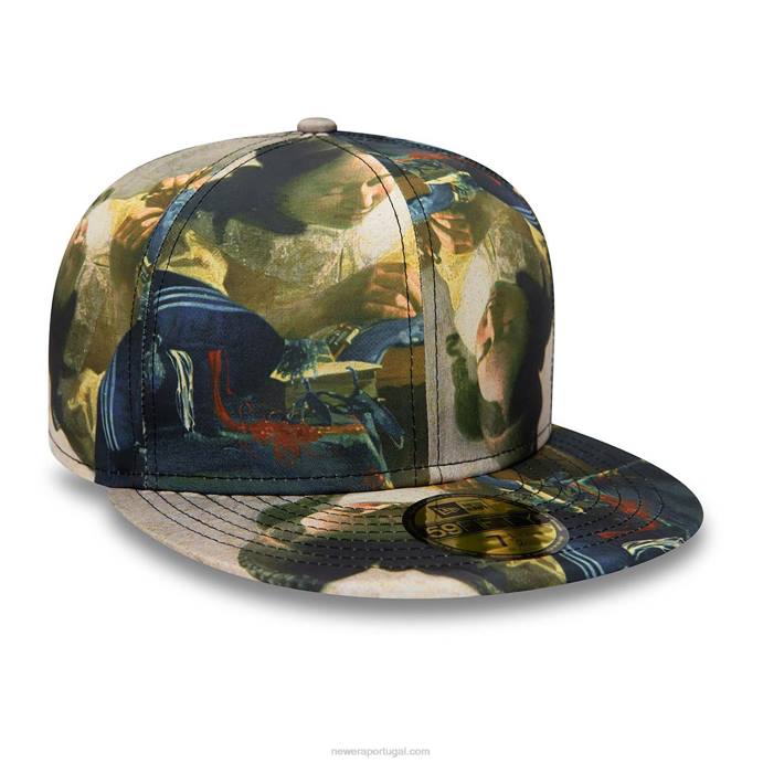 FFTN739 New Era Le louvre all over print 59fifty boné justo