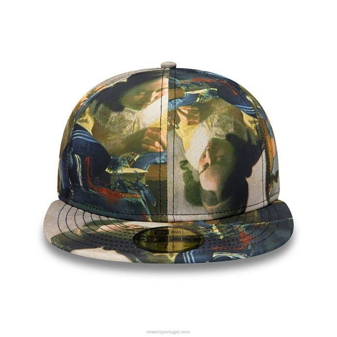 FFTN739 New Era Le louvre all over print 59fifty boné justo