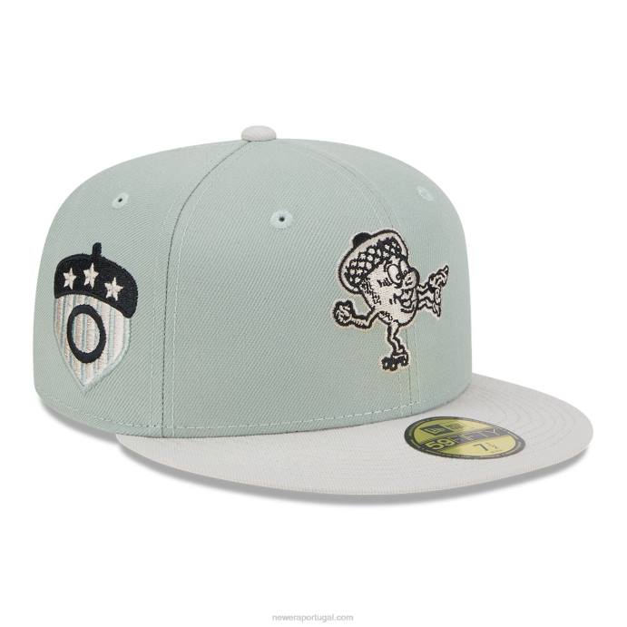 FFTN740 New Era boné Oakland Oaks Hometown Roots Verde 59Fifty