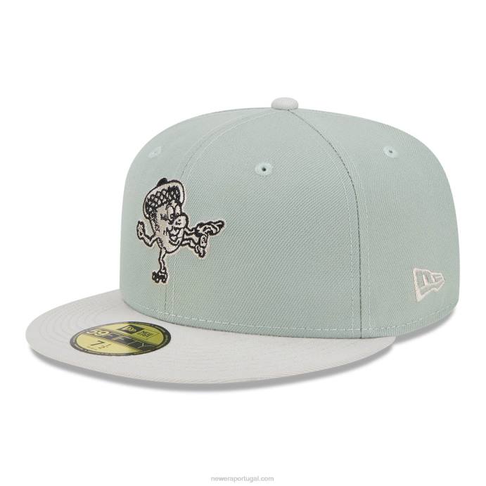FFTN740 New Era boné Oakland Oaks Hometown Roots Verde 59Fifty