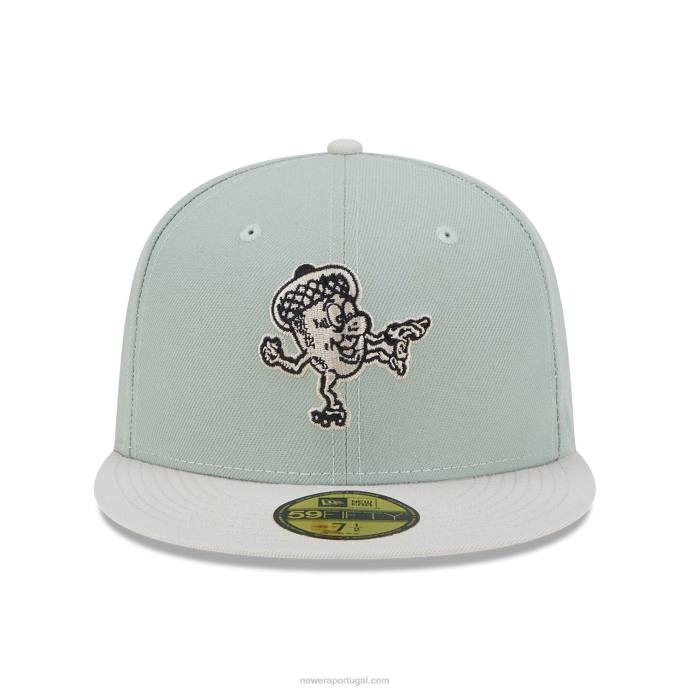 FFTN740 New Era boné Oakland Oaks Hometown Roots Verde 59Fifty